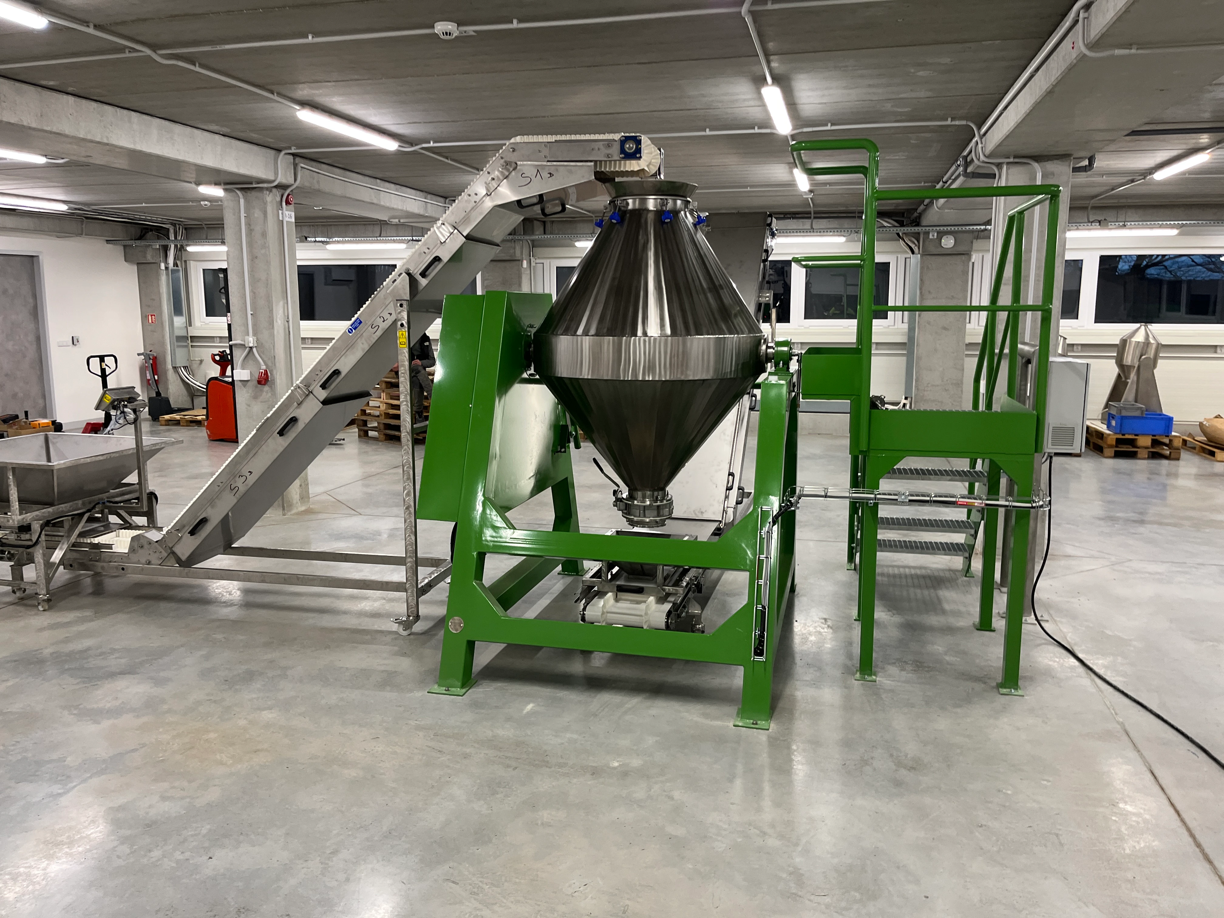 Horizontální míchací zařízení rotační